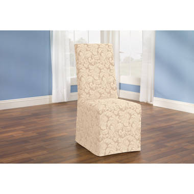 Box cushion dining best sale chair slipcover astoria grand